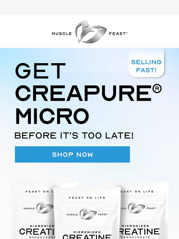 🚨 Limited Stock! Don’t Miss Creapure® Micro