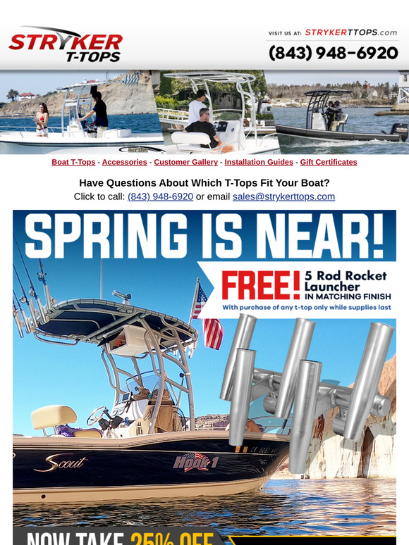 FREE 5 Rod Holder Special!