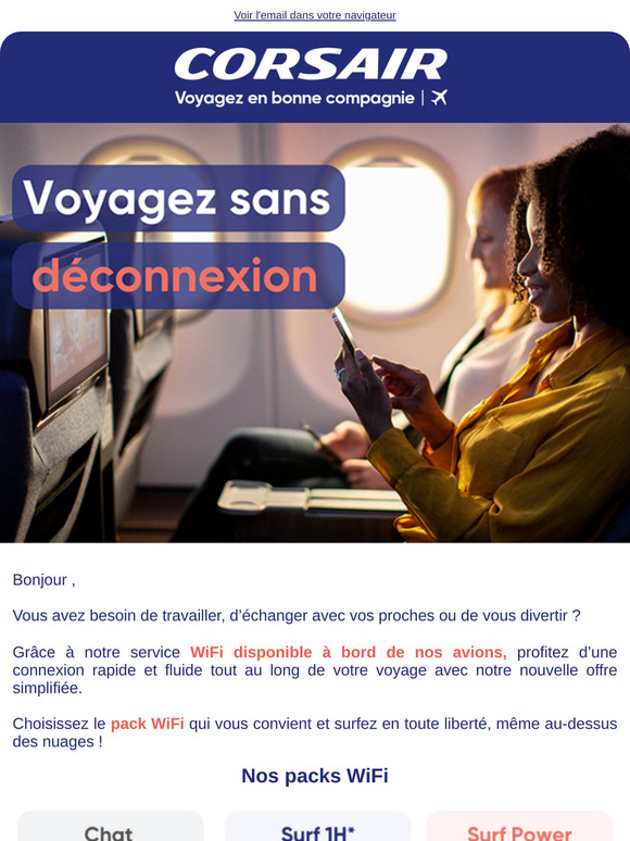 Restez connecté, même au-dessus des nuages !