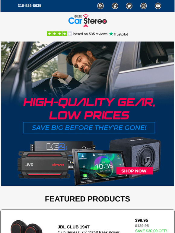 Save Big on Premium Car Audio – Get Yours Before They're Gone! 🚗🔥