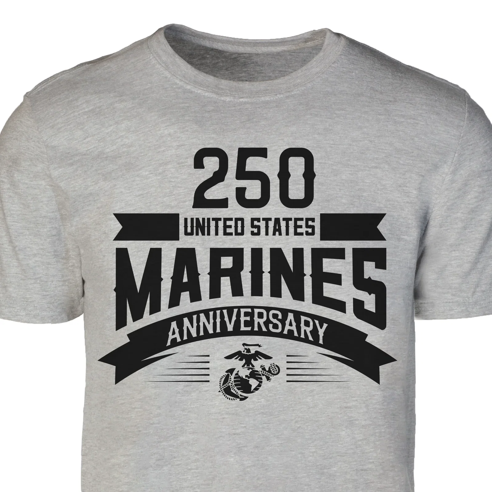 Image of USMC 250th Anniversary Ribbon T-Shirt
