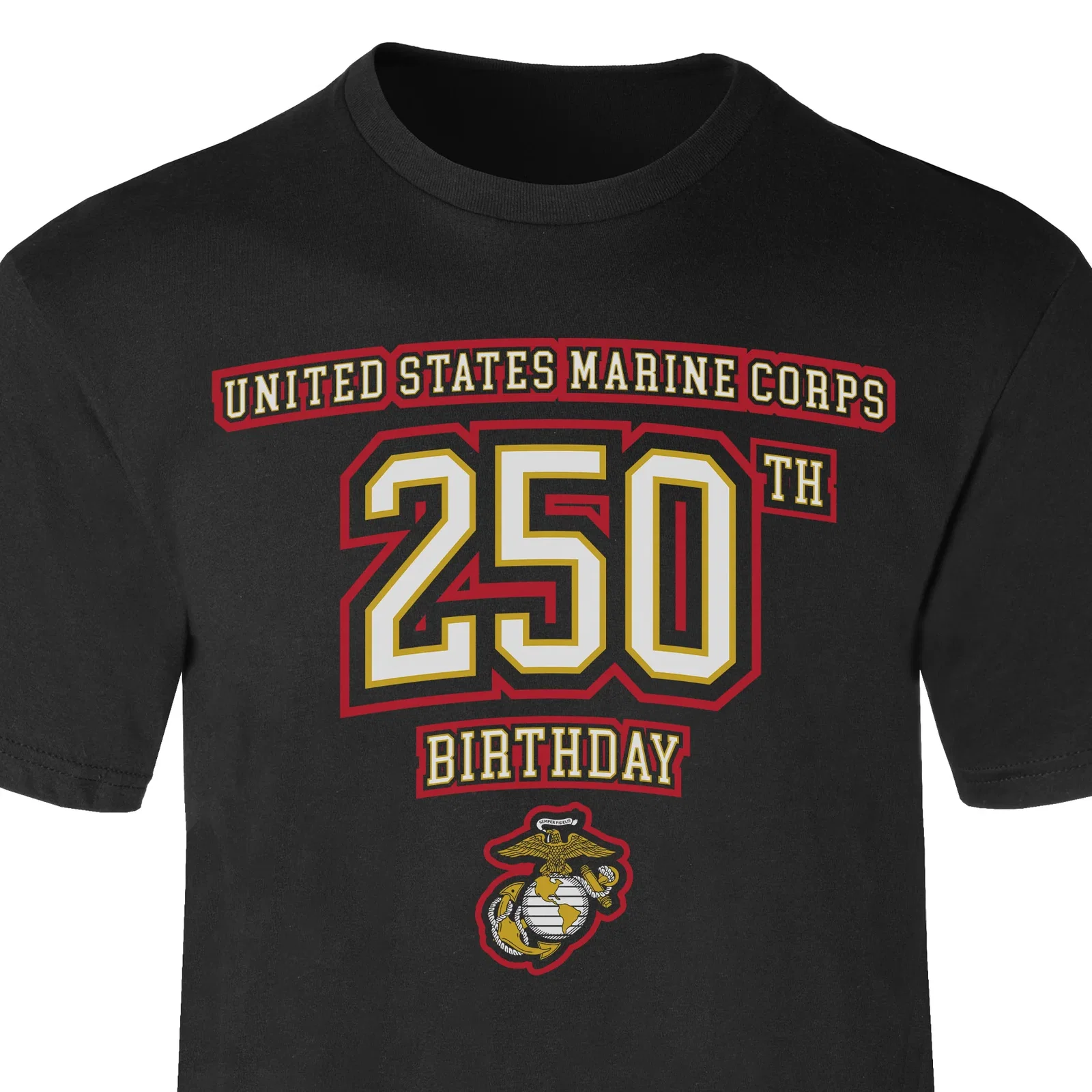 Image of USMC 250th Birthday Athletic T-Shirt
