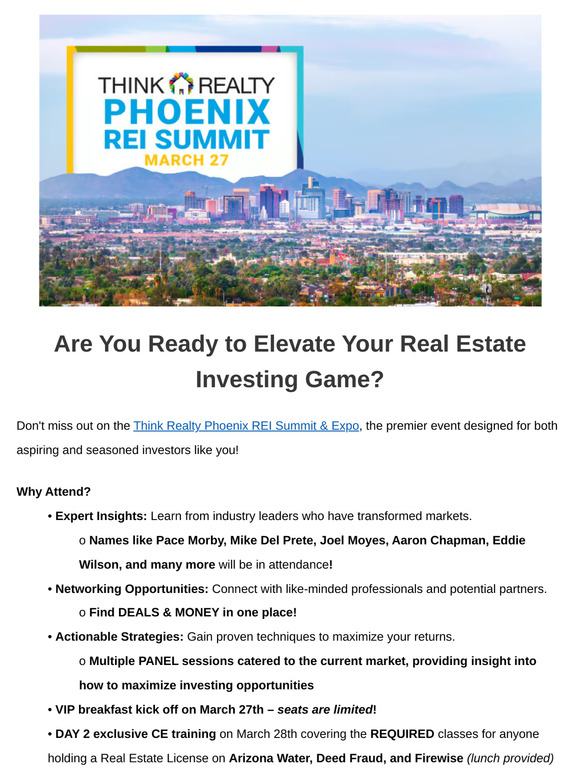 Unlock the Secrets to Real Estate Success – Meet Us in Phoenix & Bring a Friend on Us!