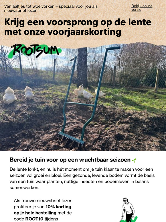 Start jouw tuinseizoen met 10% korting op alles