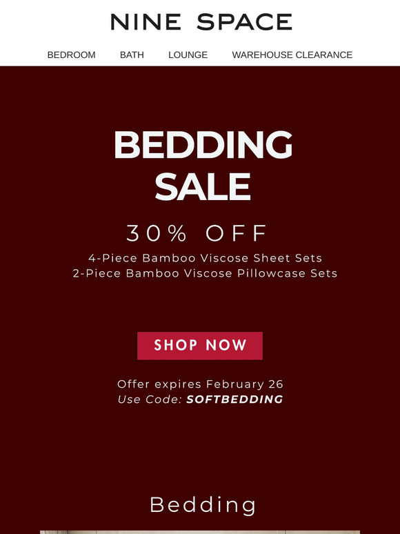 Feel the Love: Bamboo Viscose Bedding Big Sale Up to 30% Off!