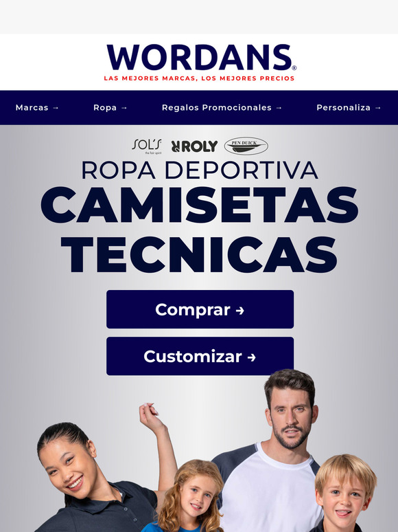 Crea ropa deportiva ganadora con las camisetas técnicas de Wordans