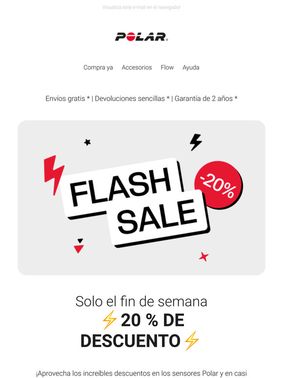 Las ofertas flash de Polar están aquí  🚀