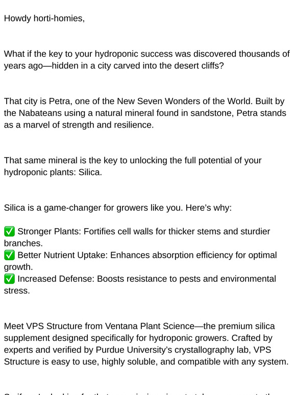 1 ancient secret to better plants