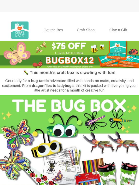 Smiles, creativity, and adorable buggy fun—this craft box is a must-have!🐞✨