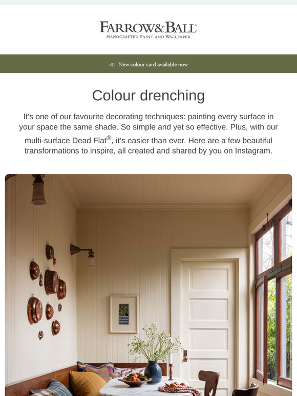 Colour drenching, designed by you
