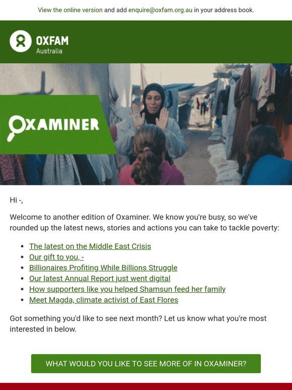 An update from Gaza, a gift for you, our highlights and more