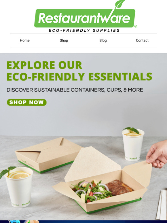 Sustainable Selections ✨ Compostable Containers, Cups, Serveware & More 🍽️
