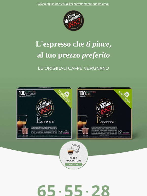 ☕ L'espresso che ti piace, al tuo prezzo preferito!