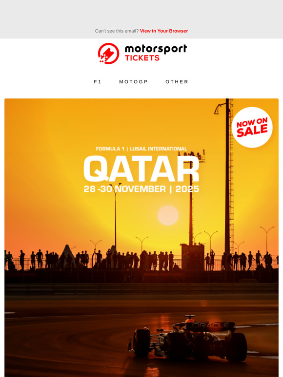 🇶🇦 Qatar race tickets are here!