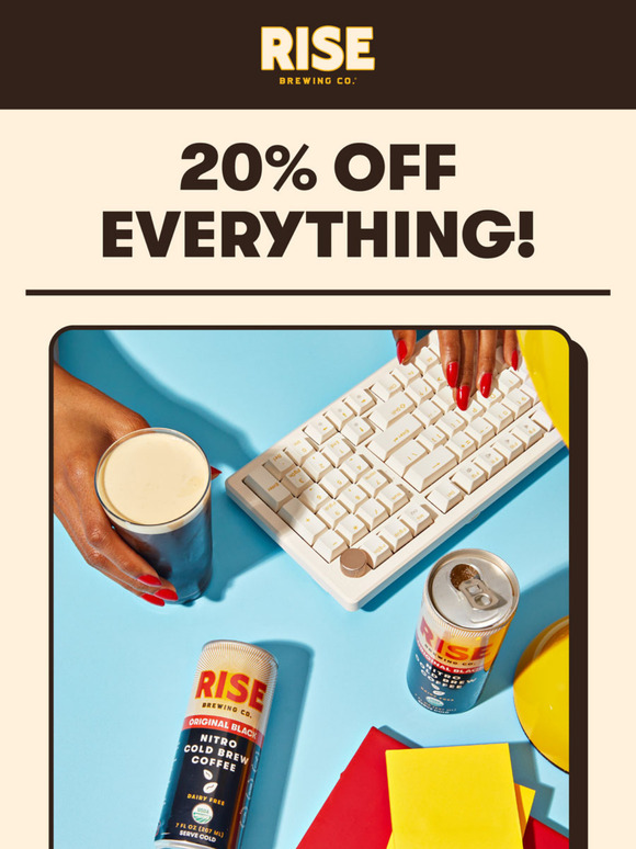 Last chance to save 20% off site wide! ☕️
