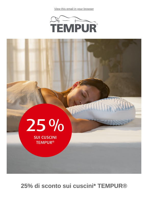 Privati_Promo cuscini TEMPUR -25%