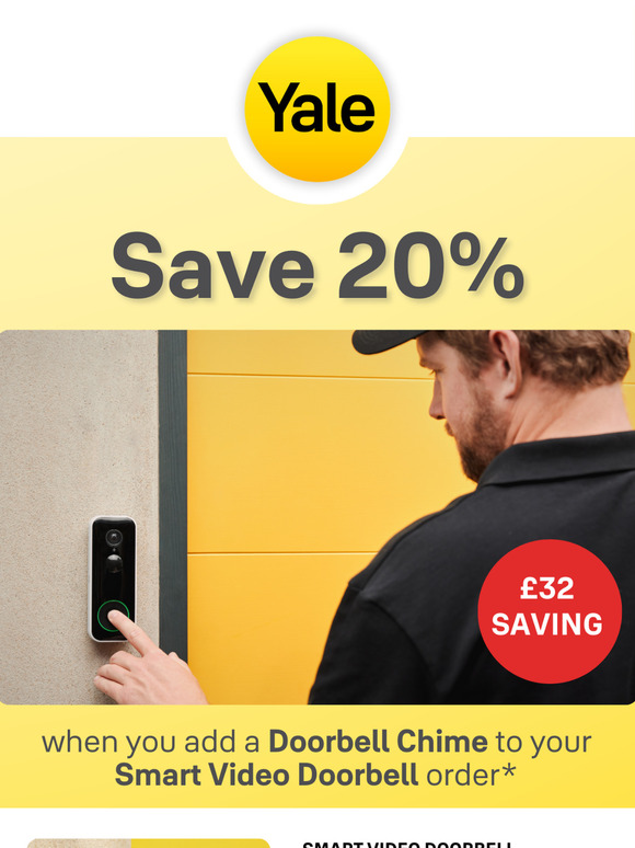 Save 20% When You Add a Chime to Your Smart Doorbell Order