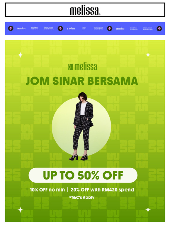 Jom Sinar Bersama! Up to 50% Off 🔥 + Extra Diskaun Best!