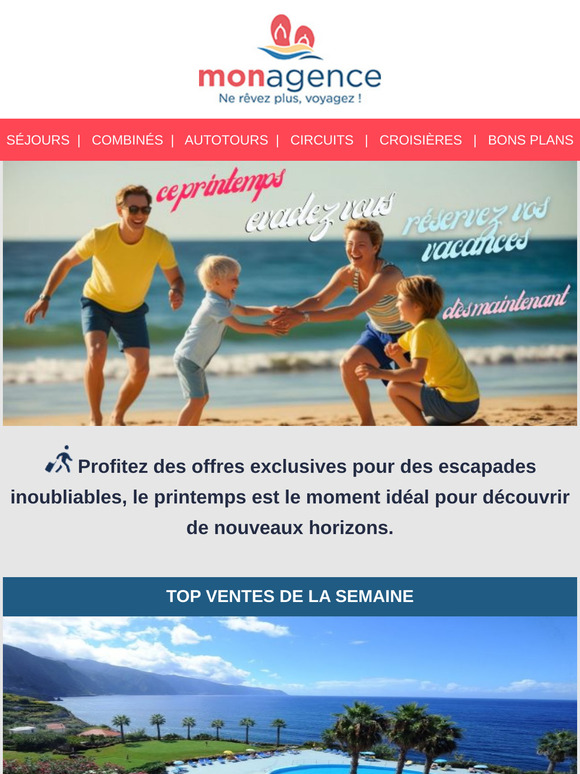 🌸✈️ Évadez-vous au printemps, votre voyage de rêve vous attend