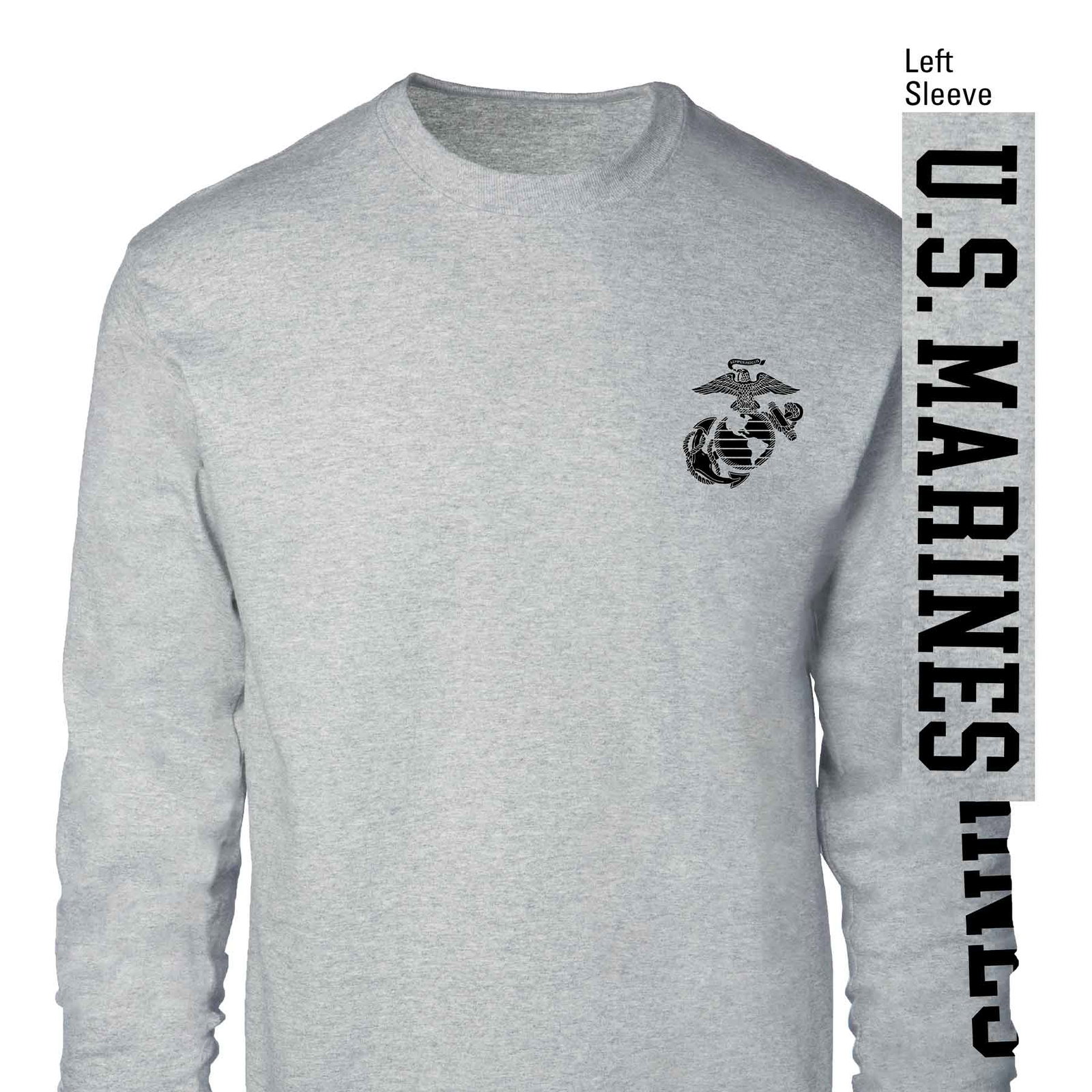 Image of U.S. Marines Eagle, Globe and Anchor Long Sleeve T-shirt