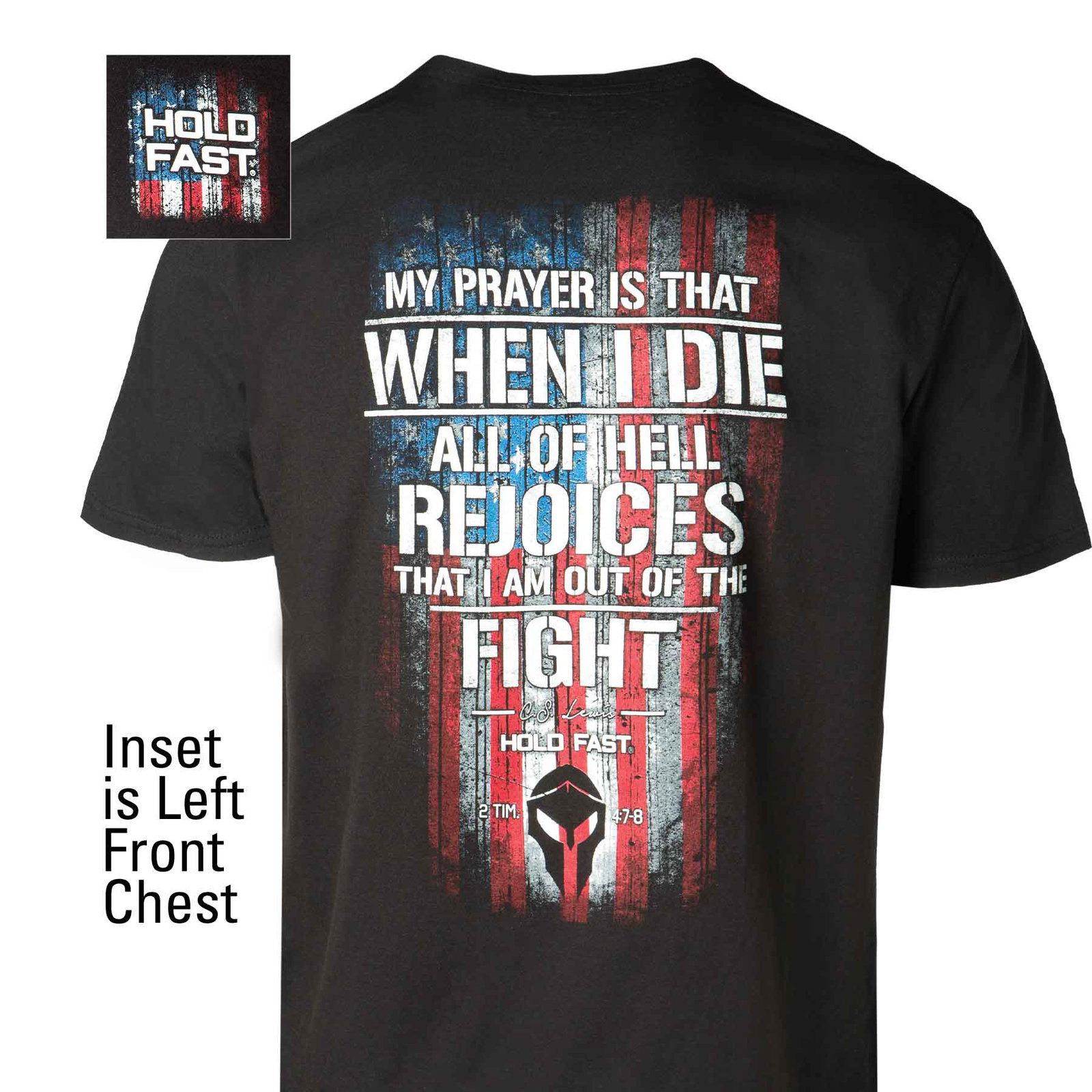 Image of CS Lewis USA Flag T-shirt