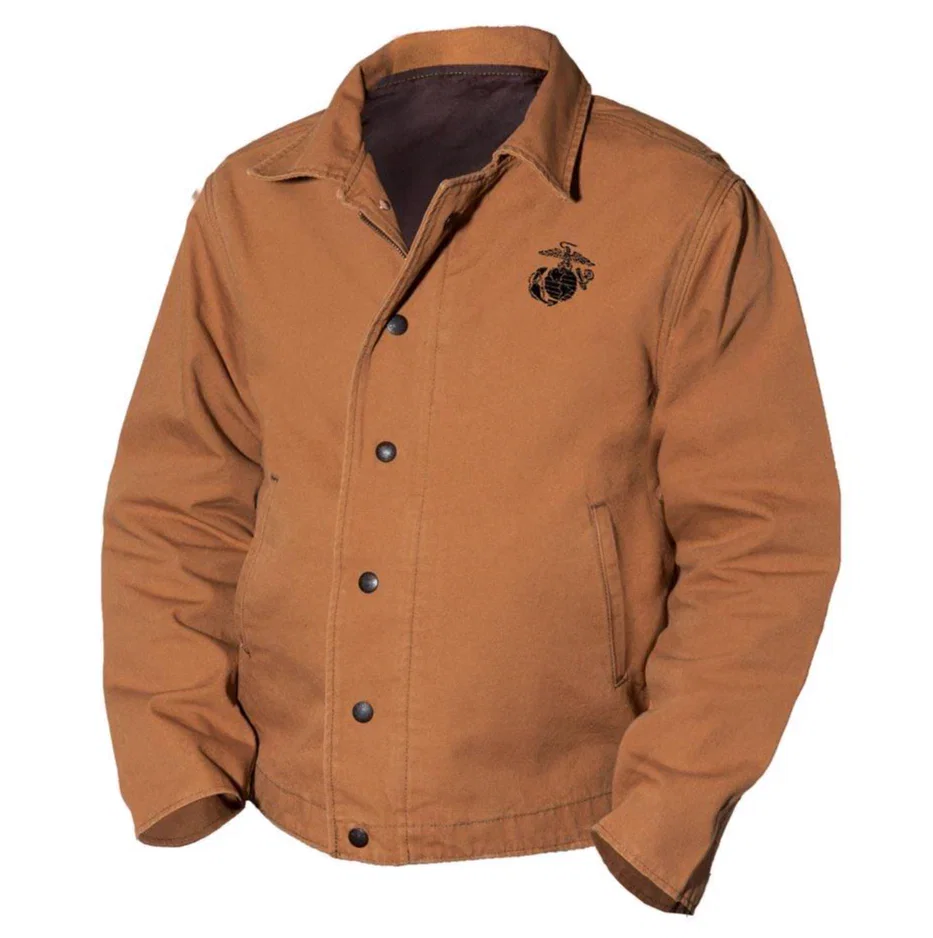Image of Customized Brown Canvas Jacket