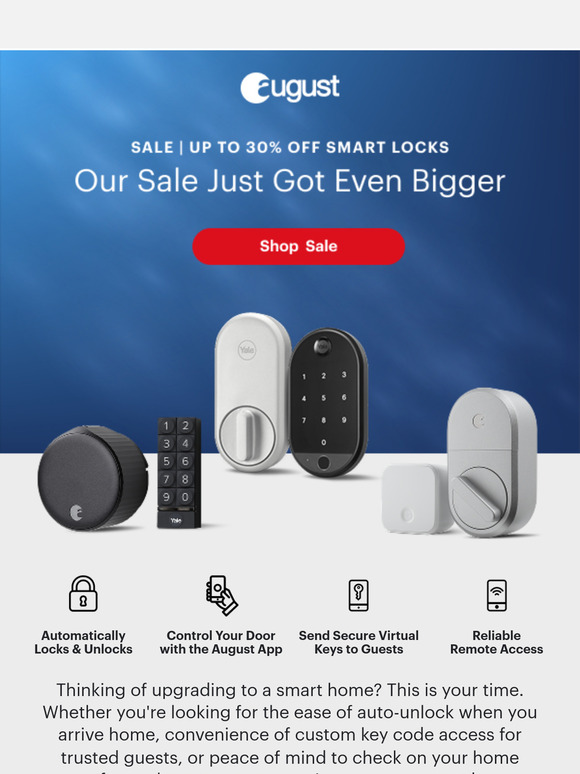 Your Smart Lock Savings Just Got Better!