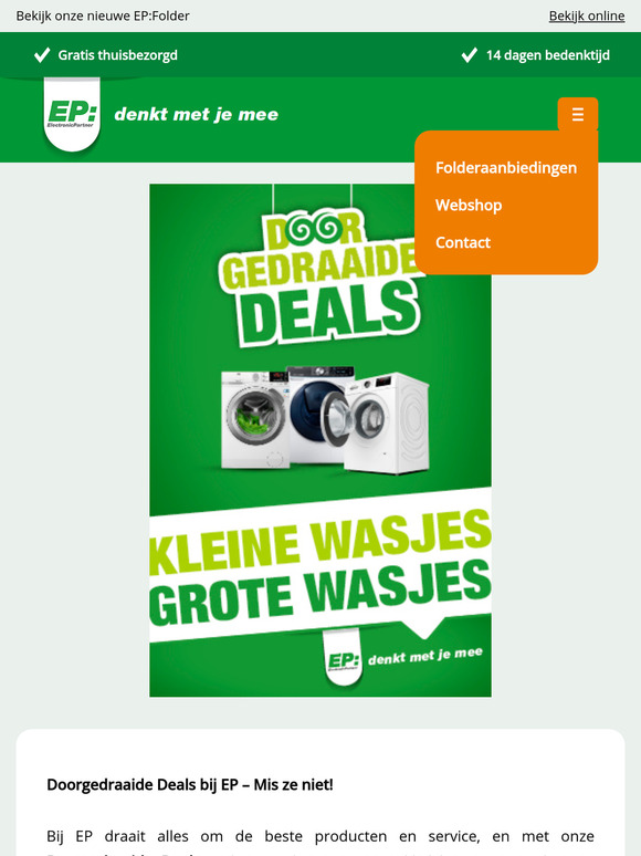 Doorgedraaide Deals bij EP!
