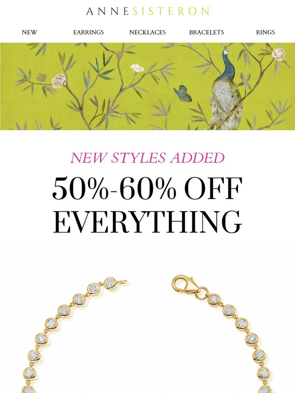50%-60% OFF NEW STYLES ADDED