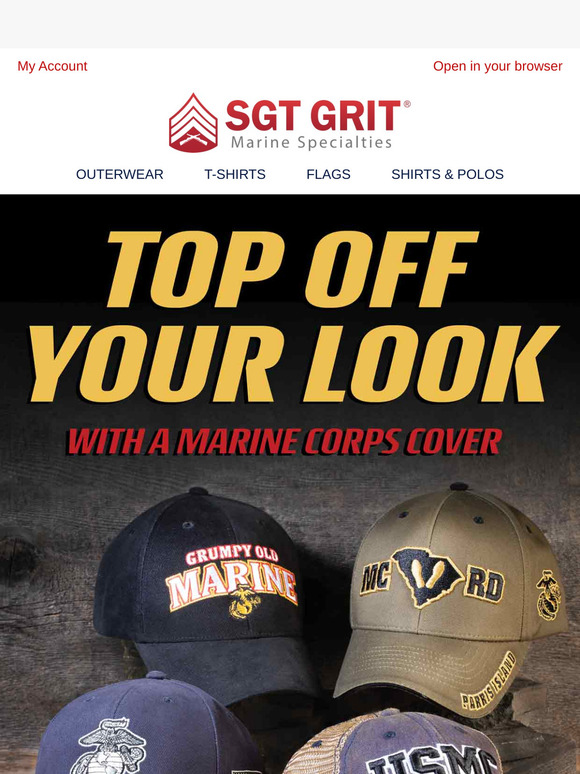Sgt. Grit Marine Specialties Top Off Your Look with a Marine Corps Hat