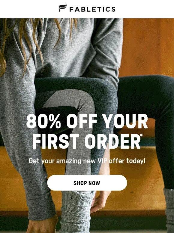 Fabletics: 80% OFF YOUR FIRST ORDER | Milled