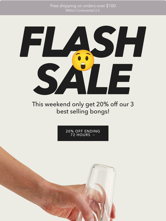 FLASH SALE: 20% off bongs❗