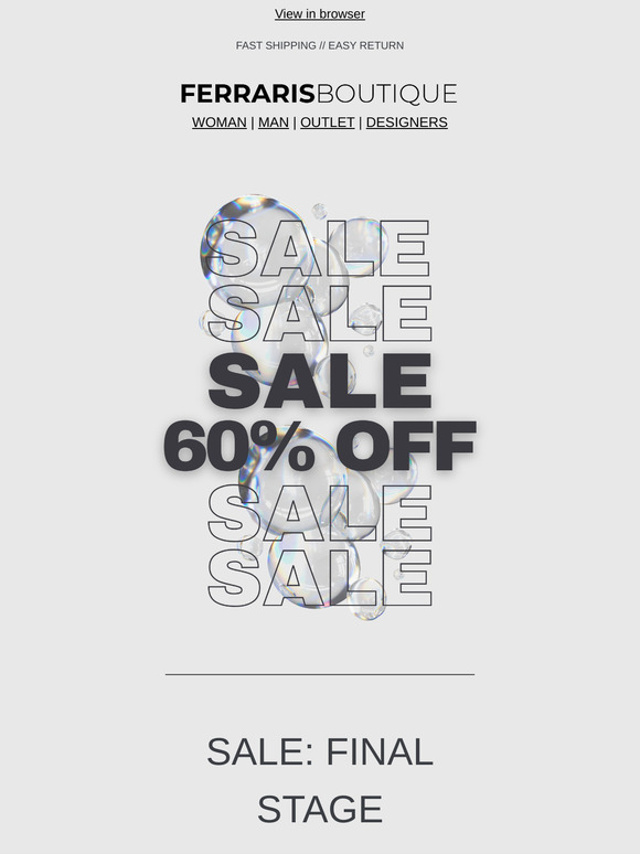 ⚠️ FINAL CLEARANCE: UP TO 60% OFF! ⚠️