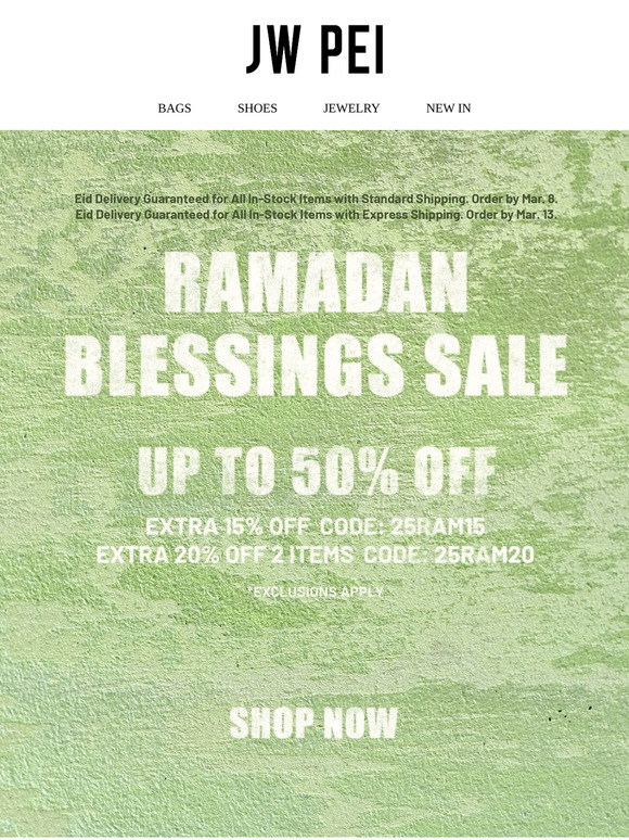 Up To 50% Off🎁Ramadan Blessings Sale Starts Now!