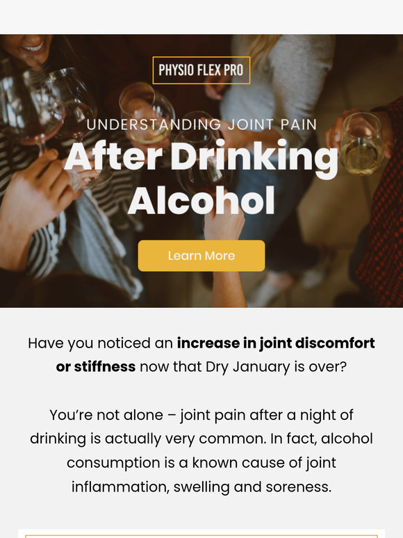 Is drinking hard on your joints?