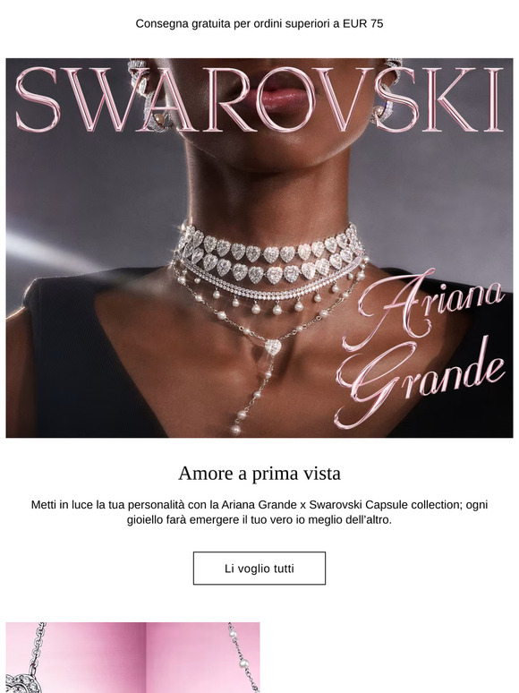 Ariana Grande x Swarovski. Ed è subito glamour