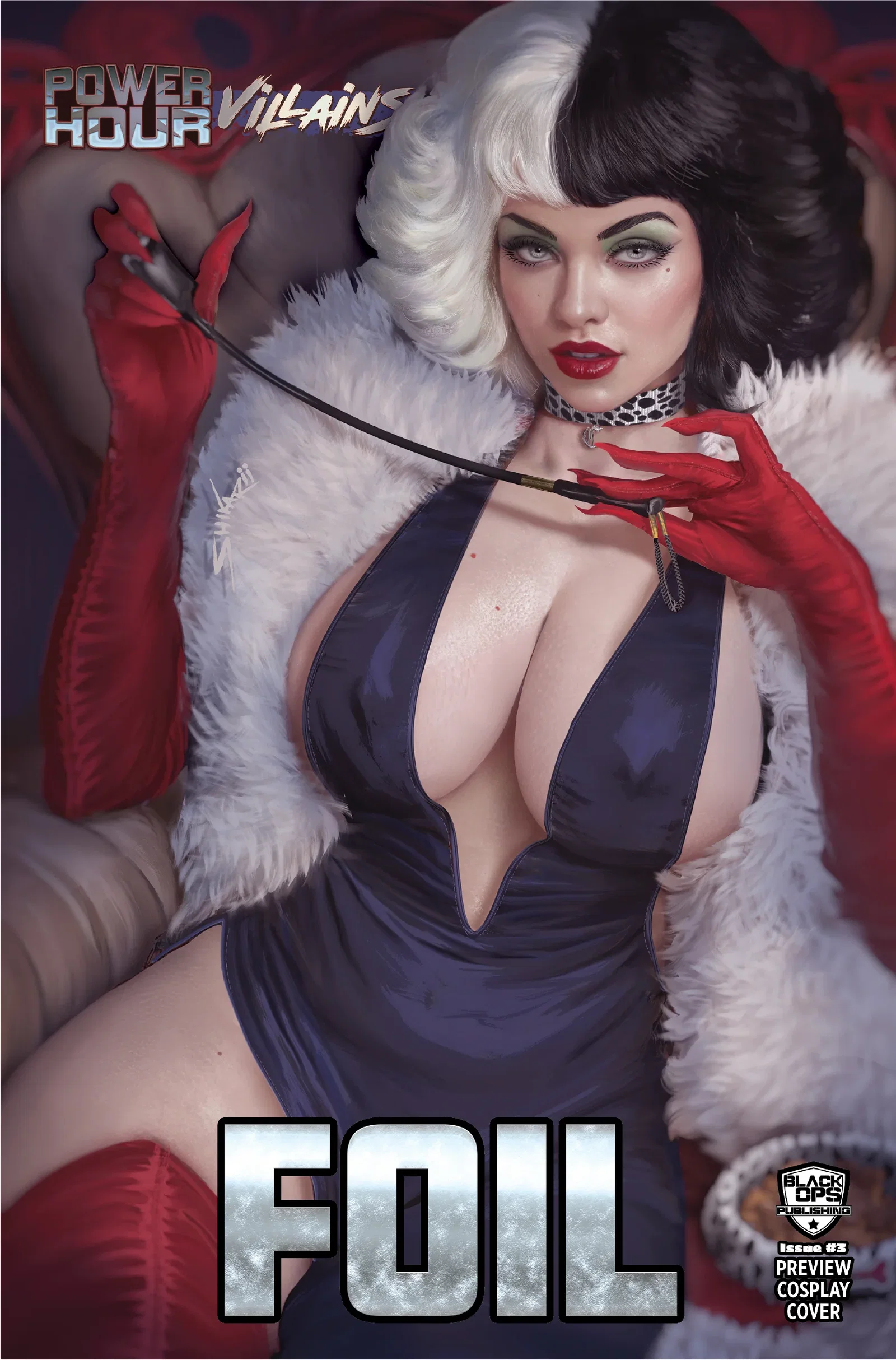 POWER HOUR #3 PREVIEW SHIKARII "DOG LADY" - TRADE NICE FOIL - LTD 10
