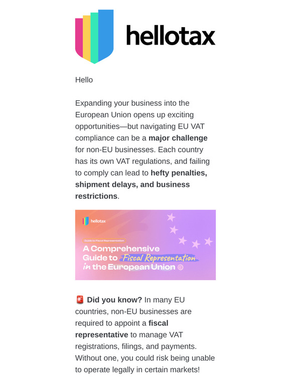 Selling in the EU? Here’s How Fiscal Representation Can Help!