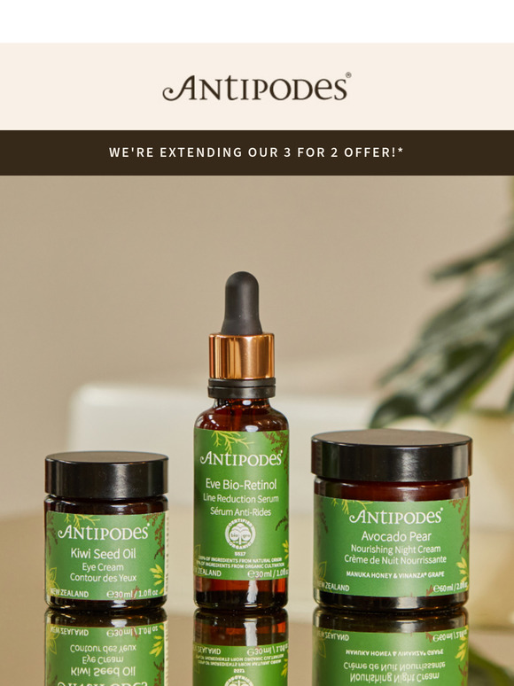 It's so popular, we’re extending our 3 for 2 offer!