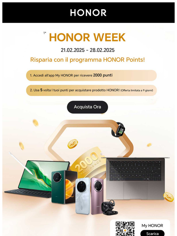 HONOR WEEK | Le migliori offerte