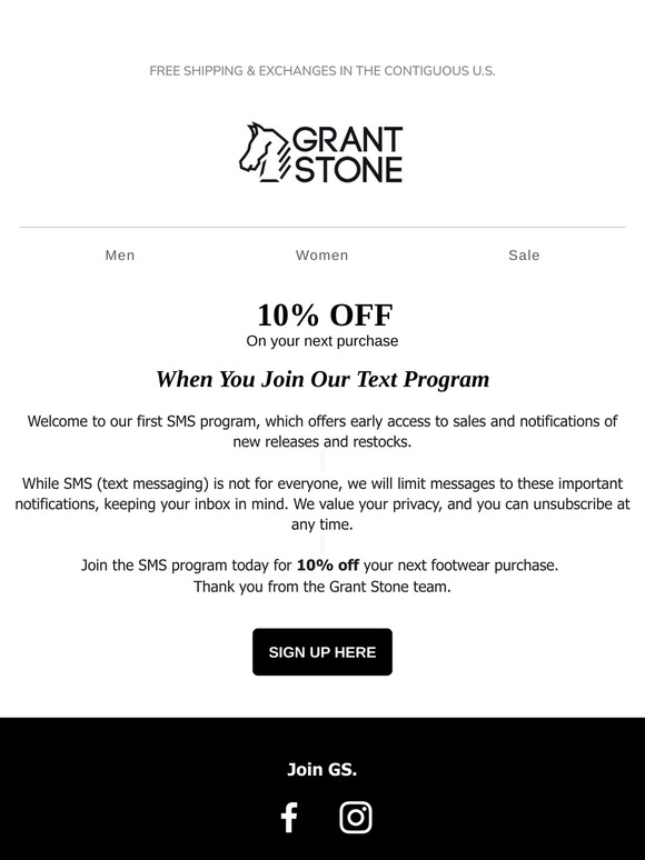 Join Our New SMS Program