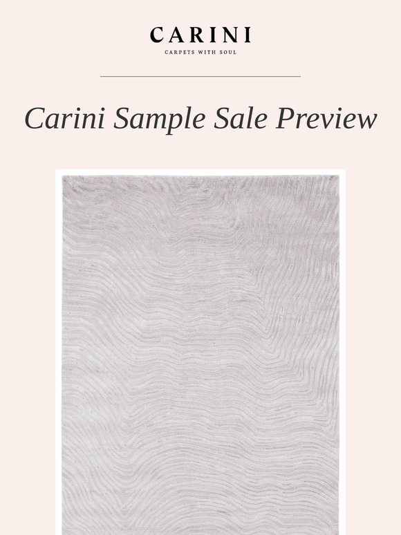 Carini Carpets Sample Sale