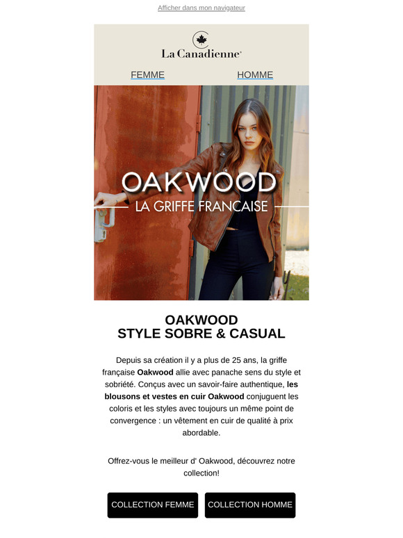 OAKWOOD : vos essentiels pour hommes et femmes.