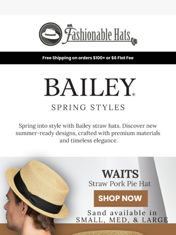 Spring into Style with Bailey Straw Hats