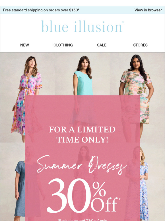 Limited Time | 30% Off Dresses