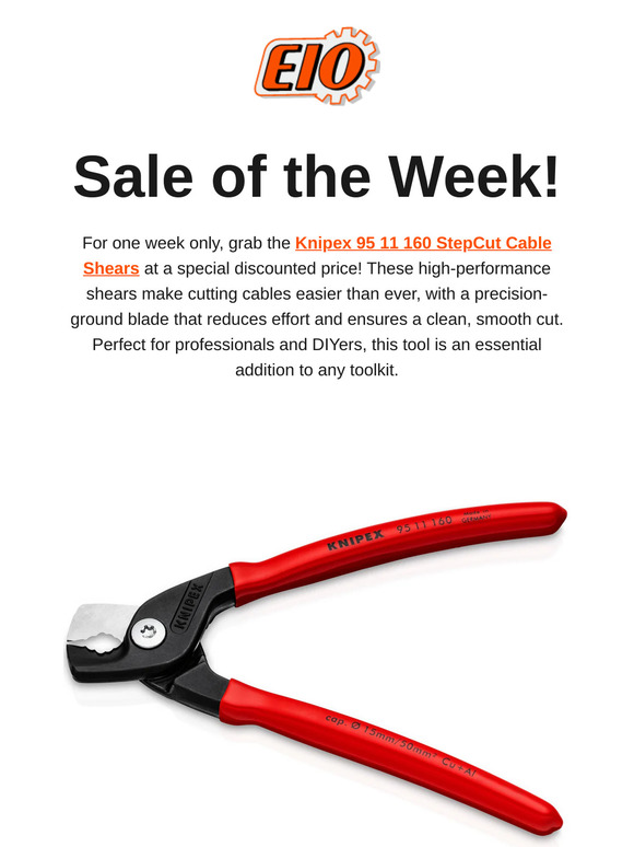 Special Sale on Knipex StepCut Cable Shears & New Klein Tools!
