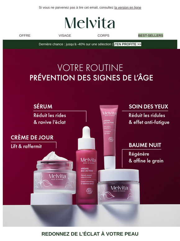 ✨ -40% sur votre 2e soin : offrez le meilleur à votre peau !