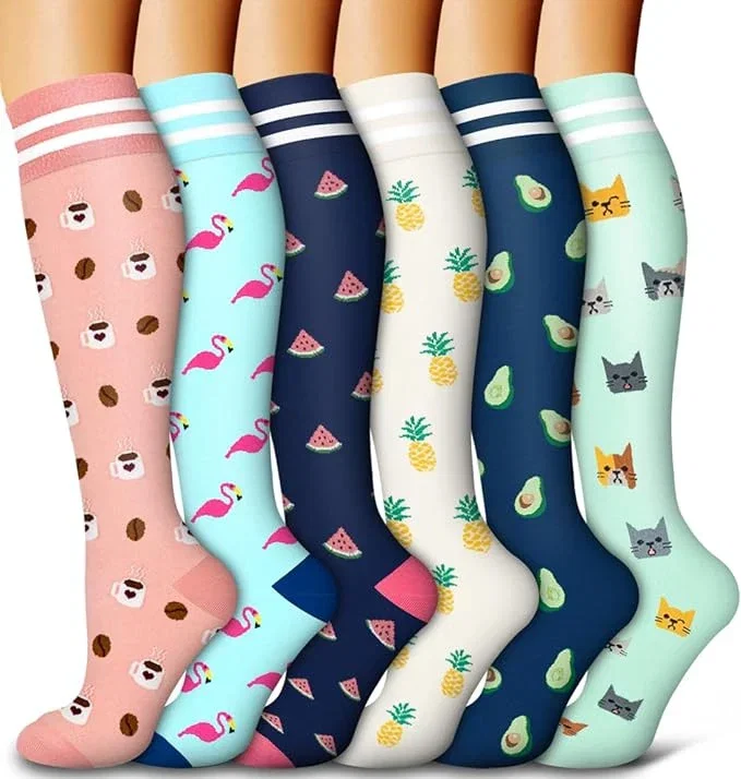 ROYALUCK Best Compression Socks for Women &amp; Men-Workout And Recovery (6 Pairs)
