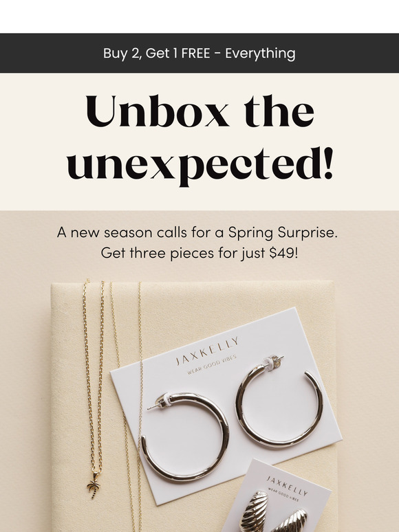 Unbox Your Surprise – 3 Mystery Pieces for $49! 🎁✨