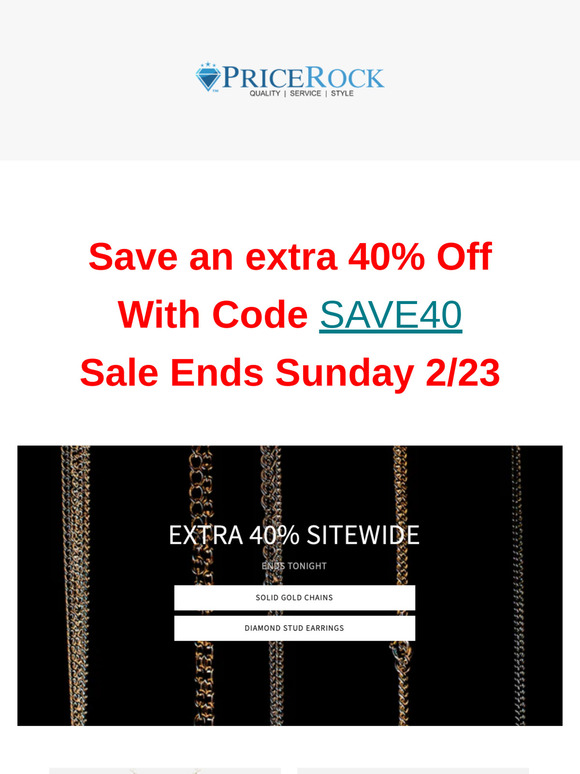 Exclusive Weekend Gold Sale - 40% Off Until Sunday